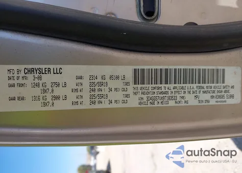 2009 Dodge Journey Sxt from USA, damaged, VIN 3D4GG57VX9T183533